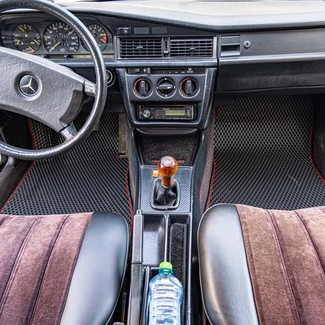 Ворсовые коврики на Mercedes 190 (W201) 1982 - 1993 в Смоленске