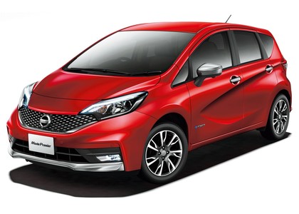 Ворсовые коврики на Nissan Note E-Power (E12) 2016 - 2020 в Смоленске