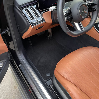 Ворсовые коврики на Mercedes S (W223, V223) 2020 - 2025 в Смоленске