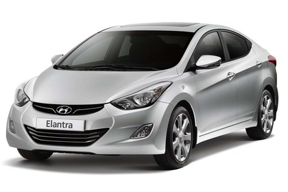 Ворсовые коврики на Hyundai Elantra 5 (MD) 2010 - 2016 в Смоленске