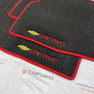 Ворсовые коврики на Chevrolet Captiva 2006 - 2016 в Смоленске Ворсовые коврики на Chevrolet Captiva 2006 - 2016 в Смоленске