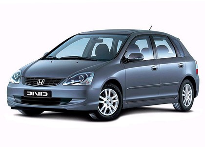 Ворсовые коврики на Honda Civic VII 5d 2000 - 2005 в Смоленске