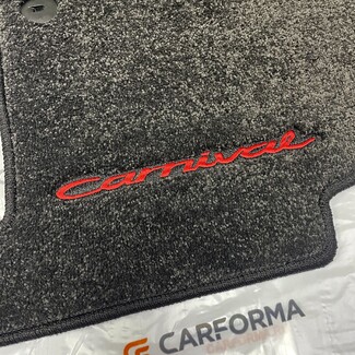 Ворсовые коврики на KIA Carnival III 7 мест 2014 - 2021 в Смоленске Ворсовые коврики на KIA Carnival III 7 мест 2014 - 2021 в Смоленске