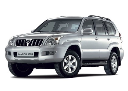 Ворсовые коврики на Toyota Land Cruiser Prado 120 2002 - 2009 в Смоленске