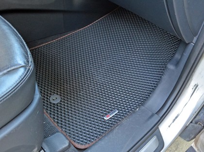 Ворсовые коврики на Hyundai Santa Fe III 2012 - 2019 в Смоленске